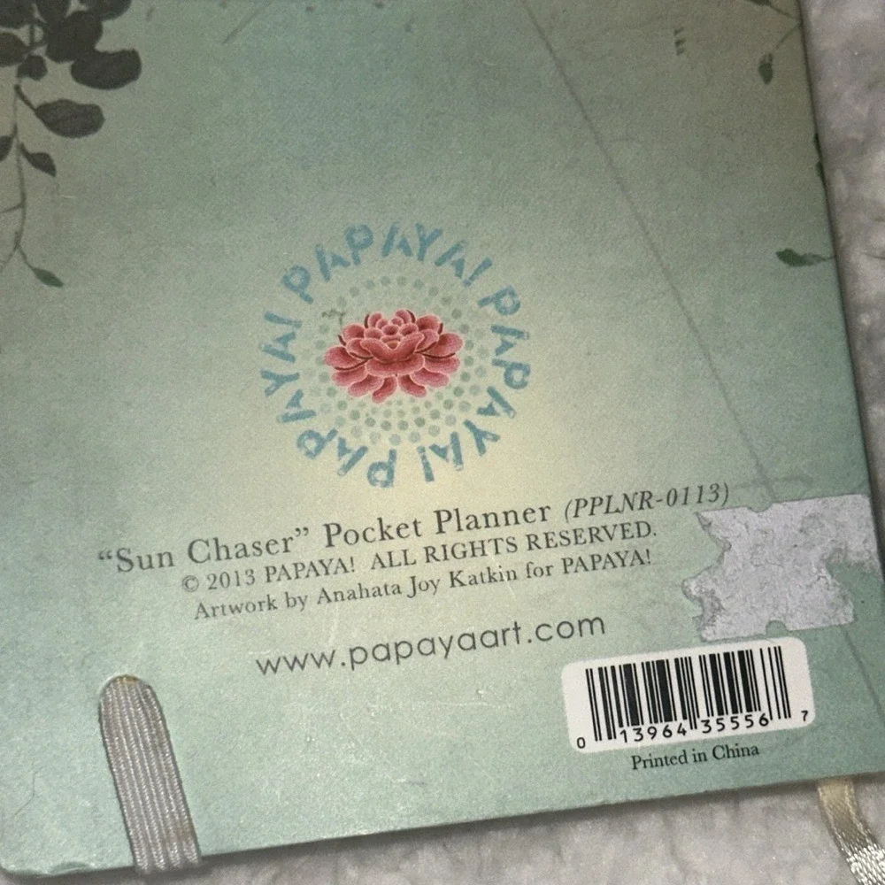 Papaya Art Sun Chaser Pocket Planner and Dreamer Mini Notebook Set Floral Gold